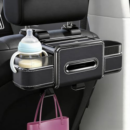 Rear Seat Cup Holder Back Seat Car Organizer 6 in 1 Multifunctional (72 Count)