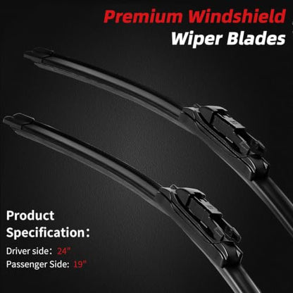 24"+19" Windshield Wiper Blades Replacement for 2013