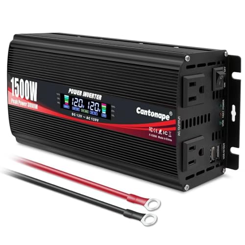 1500W Power Inverter 12V to 110V