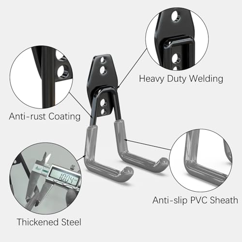 Garden Hose Holder Wall Mount 2 Pack 2.8 Inch (8 Count)