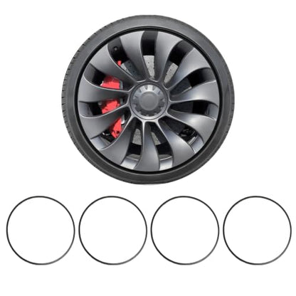 Automotive Alloy Wheel Rim Protector 21 Inch Alloy Rim Guards for Car Rims Compatible with Tesla Model 3 Model Y X S 21 Inch (4 Count)