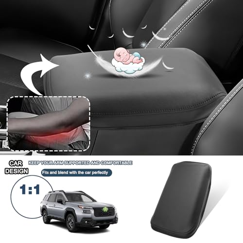 2026 Outback Armrest Cover for 2026 Subaru Outback Accessories Center Console Cover Soft Comfy Armrest Lid Cover Compatible with 2026 Subaru Outback All Trims