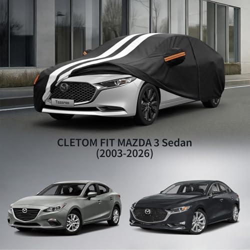 Multi Layer Car Cover Custom Fit for Mazda 3 Sedan