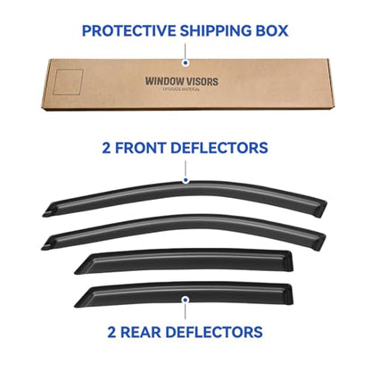Window Visors Rain Guards for 2014 (4 Count)