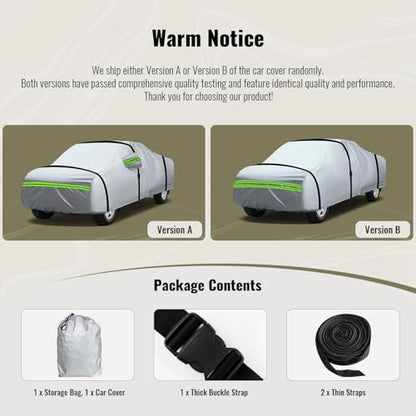 6 Layers Full Car Cover Waterproof All Weather Truck Covers