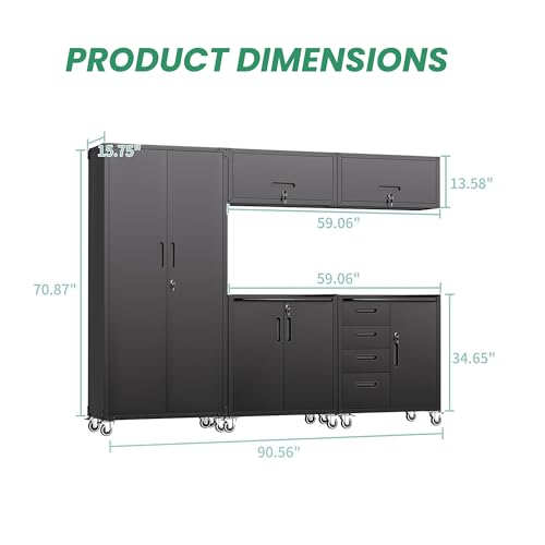 Garage Storage Cabinet System (5 Count)