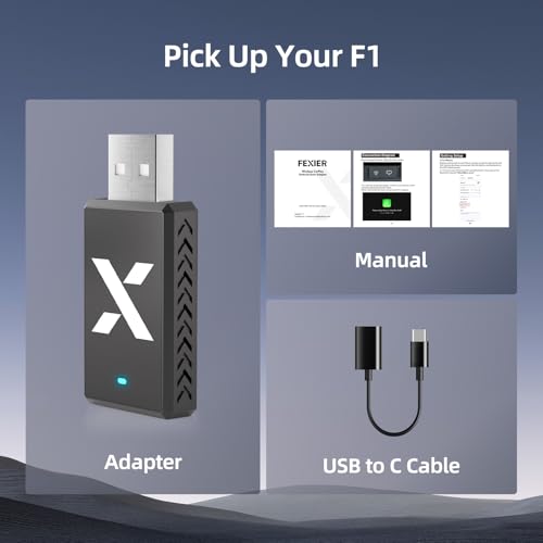 F1 Wireless CarPlay Android Auto Adapter