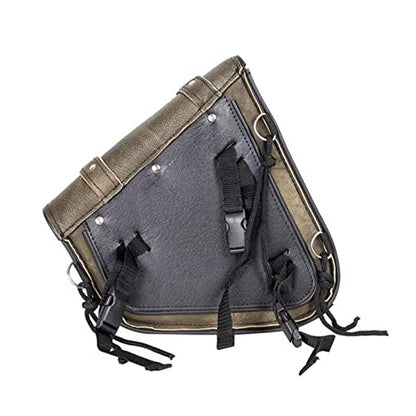 Premium Naked Leather Swing Arm Bag For Motorcycle Left Side Solo Bags Saddle Bags For Softails Choppers