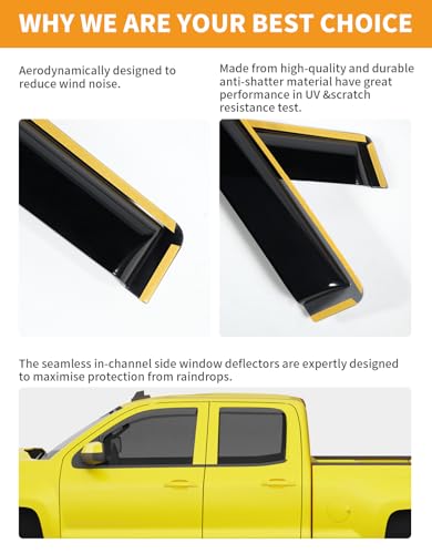 Window Rain Guards for Chevy Silverado