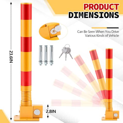 1 Pcs Spring Parking Post Barrier