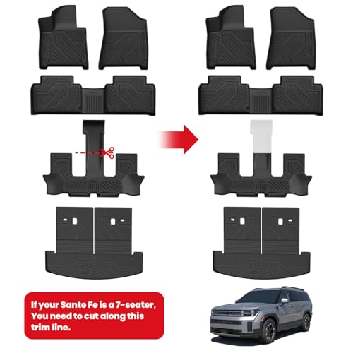 Floor Mats for Hyundai Santa Fe Gas 2026 2025 2024
