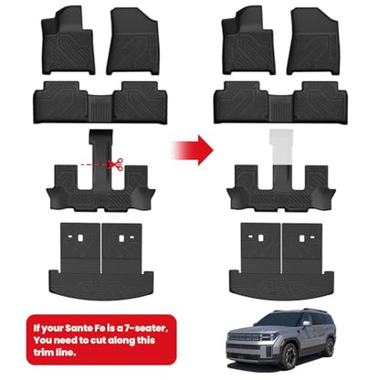 Floor Mats for Hyundai Santa Fe Gas 2026 2025 2024