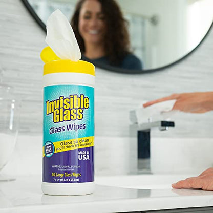 90160 2PK Glass Cleaning Wipes (80 Count)