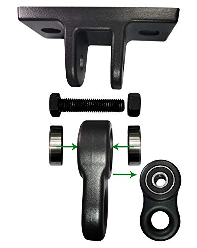 Heavy Duty Black Swing Hangers Screws Bolts Included Over 5000 lb Capacity Playground Porch Yoga Seat Trapeze Wooden Sets Indoor Outdoor (4 Count)
