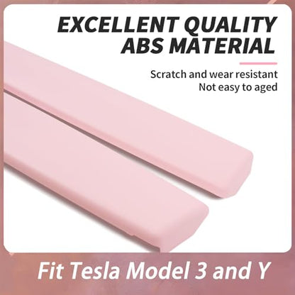 Dashboard Cover Wrap and Front Door Inner Armrest Panel Cover Trim Compatible with Tesla Model 3