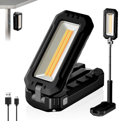Rechargeable LED Work Light with Magnetic Base and Hanging Hook