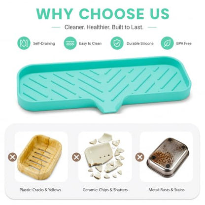 Silicone Soap Dish with Drain Spout