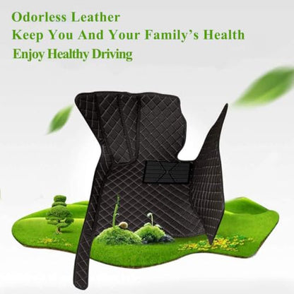 Floor Mats Compatible with Tesla Model Y L 1st & 2nd Row Car Rug Set Custom Fit Heavy Duty