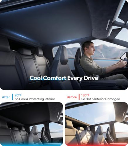 for Tesla Cybertruck Accessories Sunshade Roof