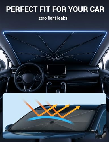 Custom Fit Windshield Sun Shade Umbrella for 2019