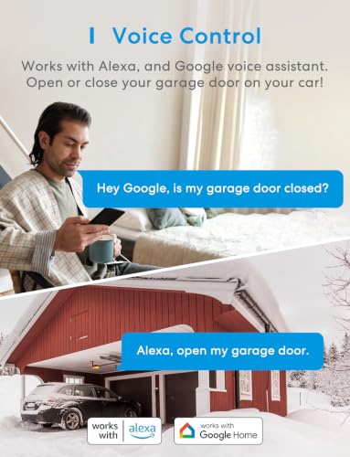 Smart Garage Door Opener Remote with External Antenna