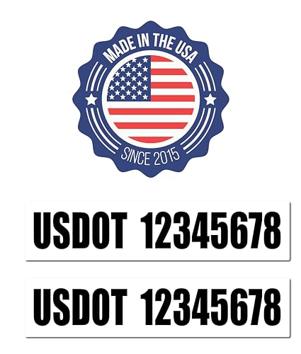 USDOT Number Magnets (2 Count)