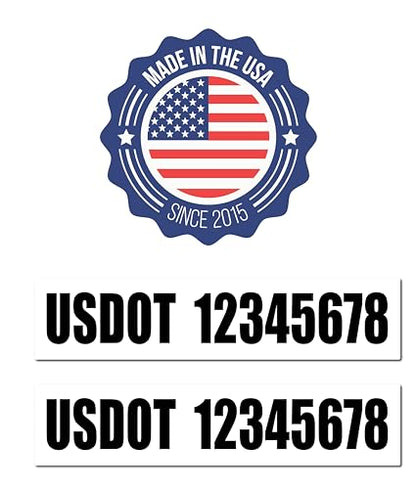 USDOT Number Magnets (2 Count)