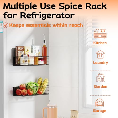 Magnetic Baskets Fridge Organizers (2 Count)