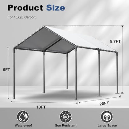 10 x 20ft Heavy Duty Carport