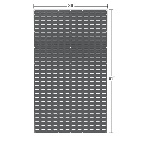30161 Heavy Duty Wall Mount Garage Storage Steel Louvered Panel
