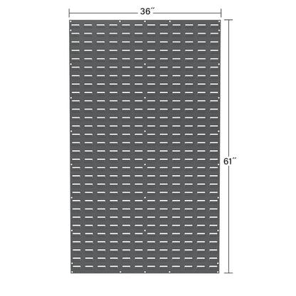 30161 Heavy Duty Wall Mount Garage Storage Steel Louvered Panel