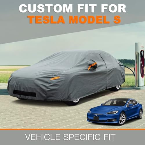 Waterproof Heavy Duty Car Cover Custom Fit Tesla Model S