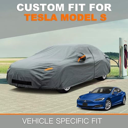 Waterproof Heavy Duty Car Cover Custom Fit Tesla Model S