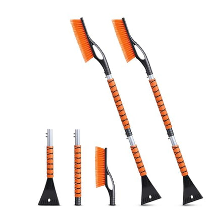 43" Ice Scrapers for Car Windshield Extendable 3 Parts Detachable (2 Count)