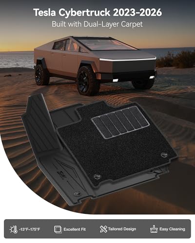 Floor Mats & Cargo Liner for Tesla Cybertruck 2023 2024 2025 2026
