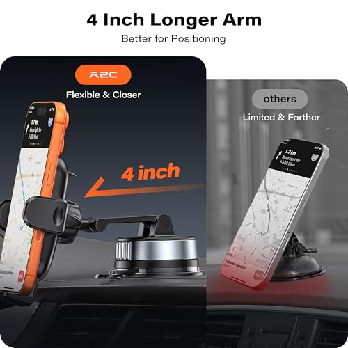 Phone Holder for Car Dashboard & Windshield