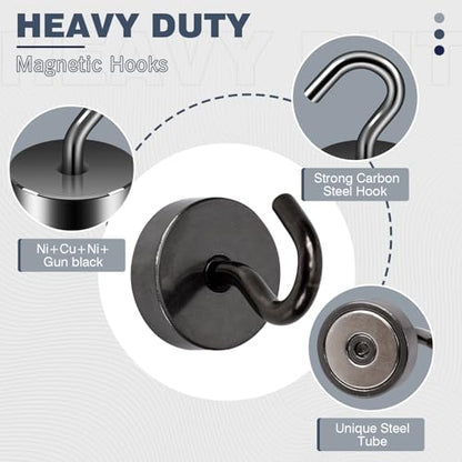 Magnetic Hooks Steel Tube Design for Cruise (10 Count)