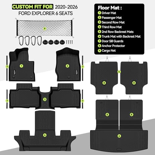 All Weather TPE Floor Mat Set for 2020