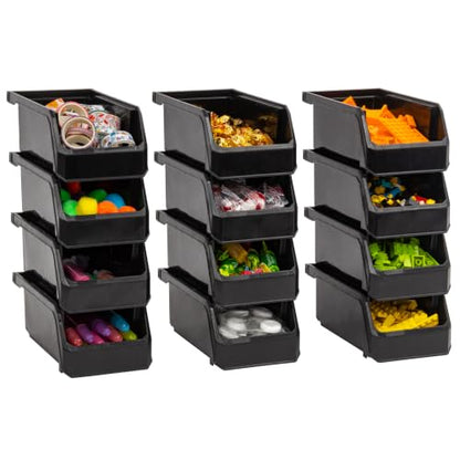 Small Stackable Plastic Storage Bins