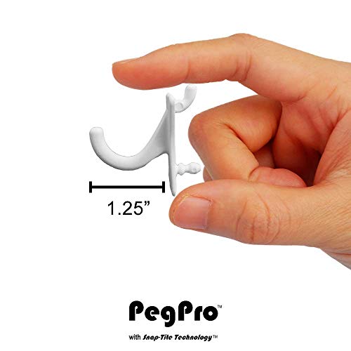 PegPro® J Hooks Kit for Standard “Wood Fiber” pegboard (24 Count)