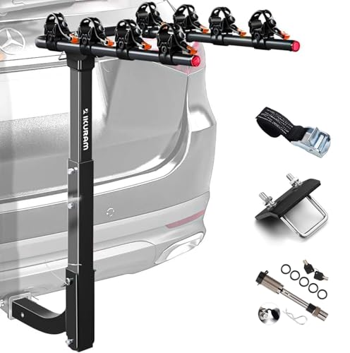 4 Bike Hitch Mount Foldable Bicycle Carrier (4 Count)