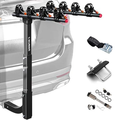 4 Bike Hitch Mount Foldable Bicycle Carrier (4 Count)