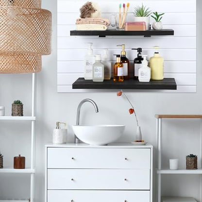 Wooden Floating Shelves for Wall Set of 4 (4 Count)