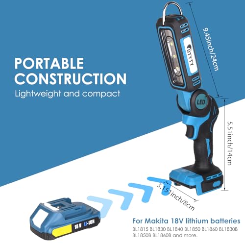LED Work Light for Makita 18V LXT Lithium Battery