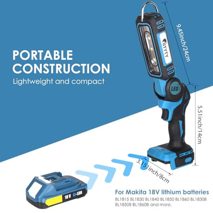 LED Work Light for Makita 18V LXT Lithium Battery