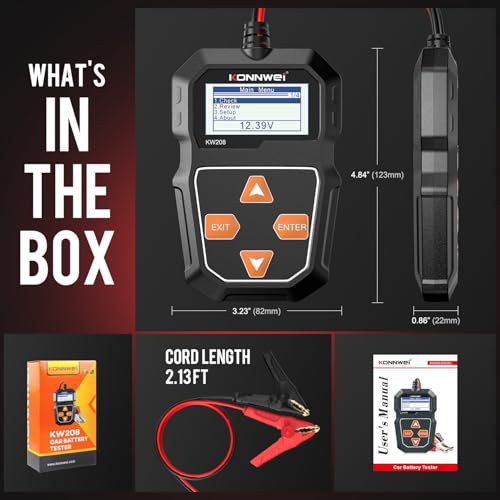 KW208 12V Car Battery Tester
