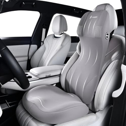 Memory Foam Car Seat Cushion and Lumbar Support Headrest Pillow Ergonomic 2