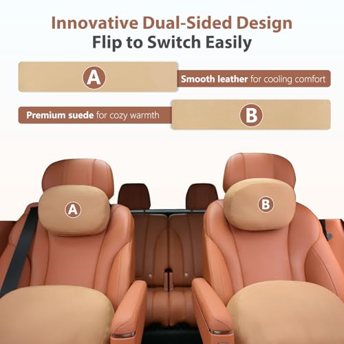 Car Headrest and Lumbar Support Pillow for Car Office Chair