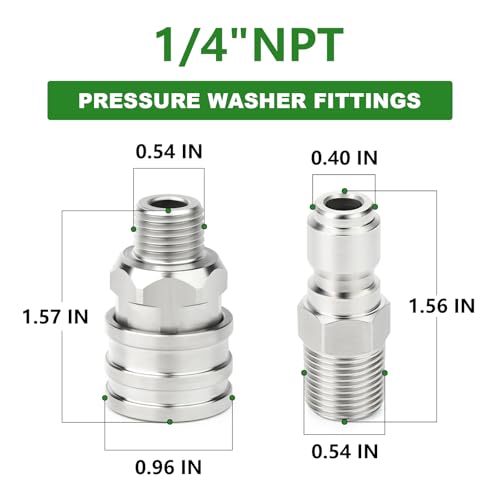 6PCS 304 Stainless Steel 1 (6 Count)