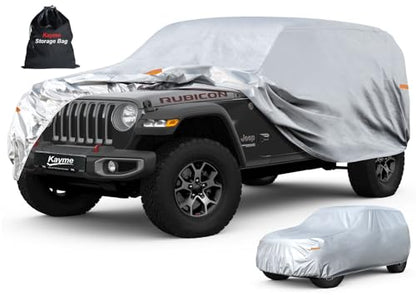 6 Layers Waterproof Car Cover for Jeep Wrangler 4 Dr